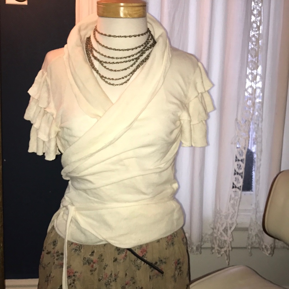 Chadwick's Ruffle Tie-around Blouse